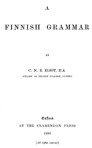 [Gutenberg 59795] • A Finnish Grammar